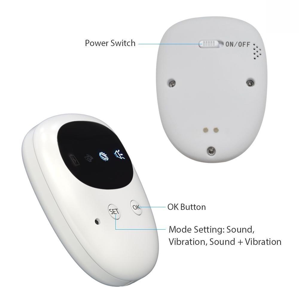 3 Reminding Modes Urine Alarm Machine Wireless Bedwetting Alarm Kids Potty Training Elder Care Pee Reminder Device