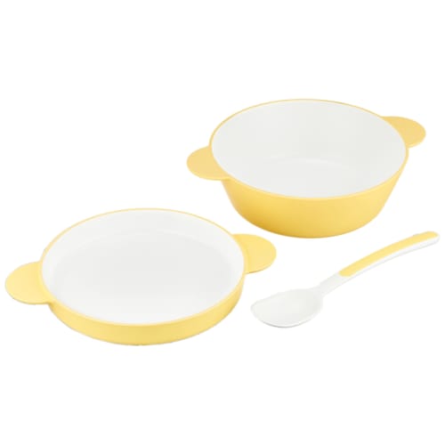 tak Kids' Dish Soup Bowl Set, Small, Yellow, JTN-0190-YL