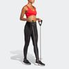 Adidas Colorblock High-Waist Stretch Leggings Women Bottoms Black HT5426