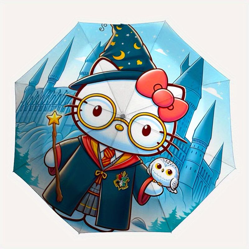 

1pc Hello Kitty Automatic Umbrella 8-Bone Design Compact Gear for Outdoor Travel, Perfect Helloween Chrismas Gift for Friends or Family yy250829141