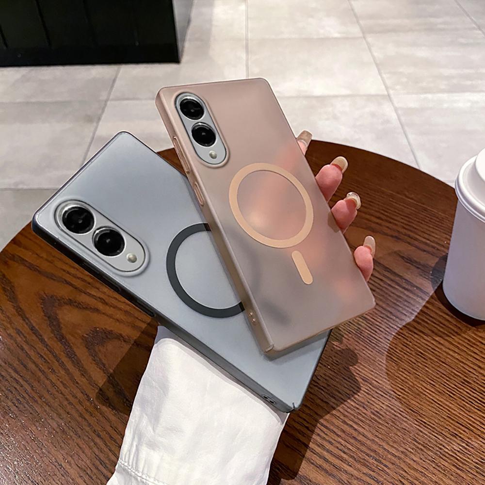 For Samsung Galaxy S25 Edge Case Compatible with MagSafe Precise Cutouts Matte PC Phone Cover