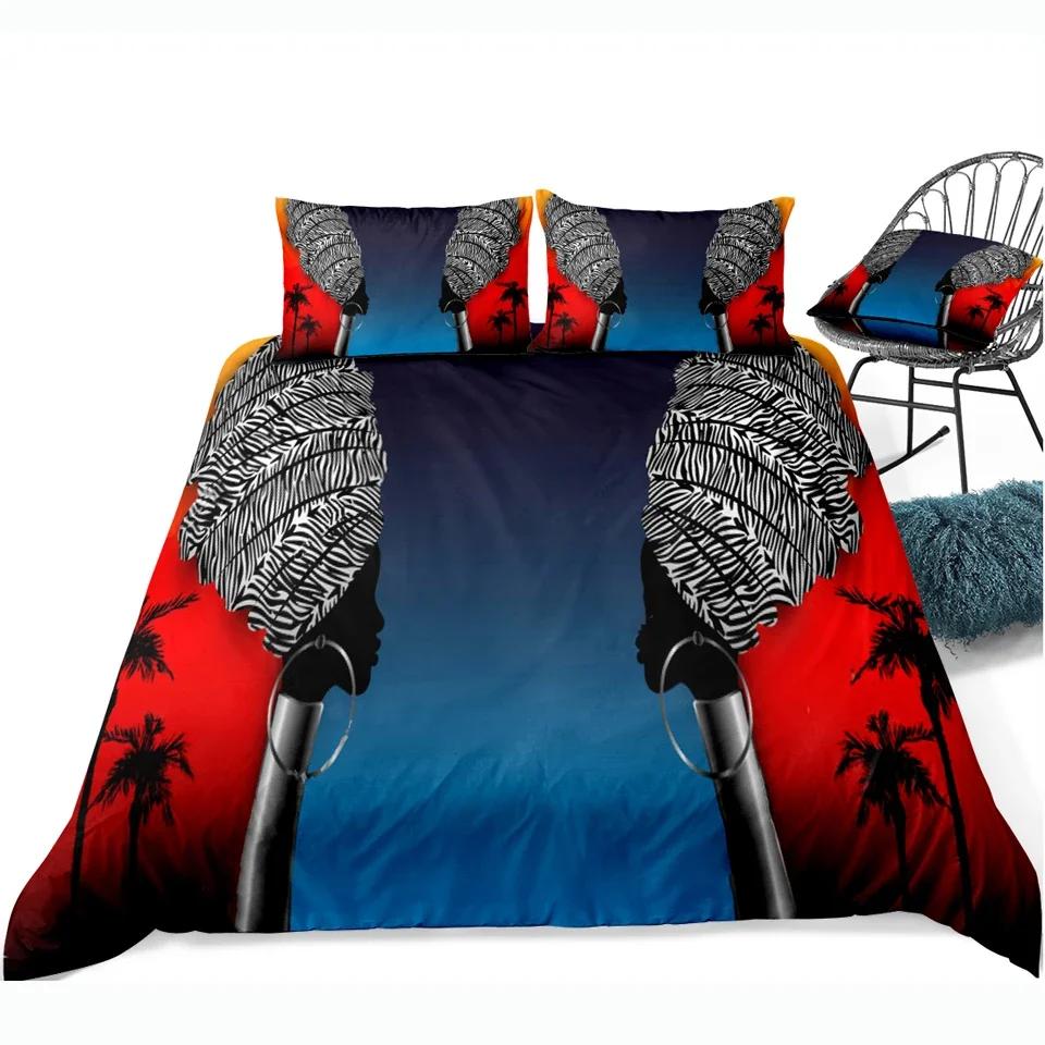 African Print Bedding Sets Bed Sets Duvet Cover Set Pillow Covers Luxury Bohemia Decoration Textile Bohemian Style NO Bed Sheet