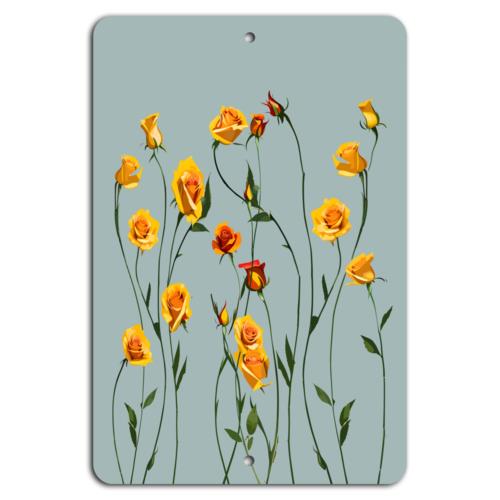 

Golden Roses Bliss Elegant Floral Art PrintAluminumtin sign 20x30cm（7.8x11.8inch）