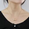 Elegant Mirror Pendant Necklace Trendy Mirror Finish Pendant Necklace Elegant Clavicle Chain For Men And Women