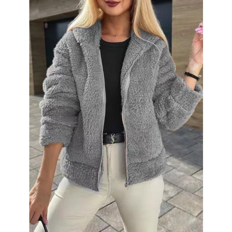 

Женские шерстяные куртки и пальто с капюшоном на осень-зиму. Женская модная верхняя куртка. XXXL серый