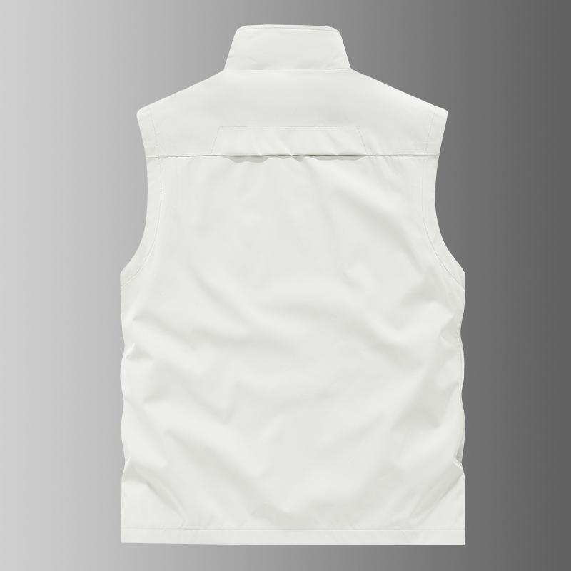 T 30968 Thin Solid Color Vest Jacket