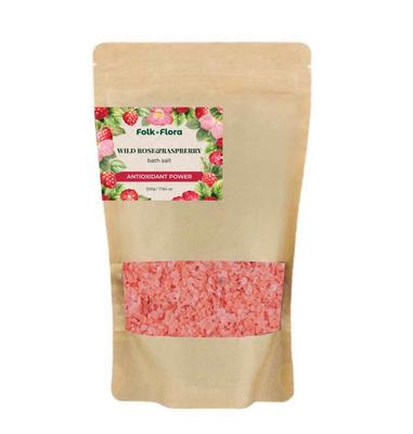 Badesalz Hagebutte und Himbeere Folk&Flora 500 g