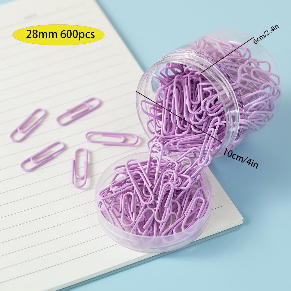 Colorful Large Paperclips & Binder Clips: Nickel-Plated Silver Office Stationery for Bookmarks and Test Papers.