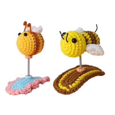 Cute Crochet Shaped Hairpins Adorable Insect Pendant Hairpin Handcrafted Hair Clips Fun and Colorful Hair Accessory