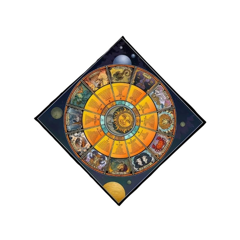 Tovaglia Divinazioni Costellazioni Astrologia Tarocchi Tovaglia Tavolo da Gioco Panno per Altari Accessorio Gioco da Tavolo Divinazioni