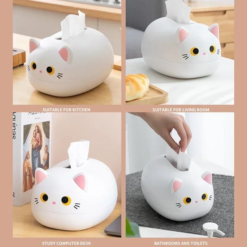 Creative Cartoon Cute Minimalist Multifunctional Storage Ornaments Tissue Box Paper Drawer Home Restaurant Living Room