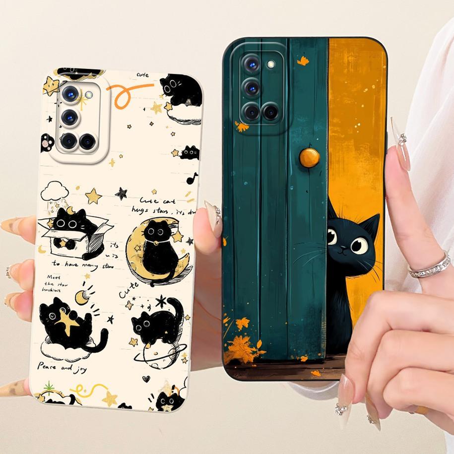 Case For OPPO A52 Cover CPH2061 CPH2069 Cute Cartoon Rabbit Cats Soft Silicone Shockproof Bumper For OPPO A72 A92 CPH2067 Shells
