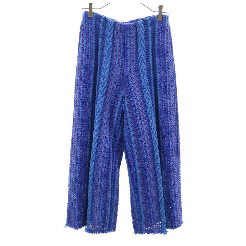 

COOHEM made in Japan Summer Solid Tweed Cropped pants M blue Women Used