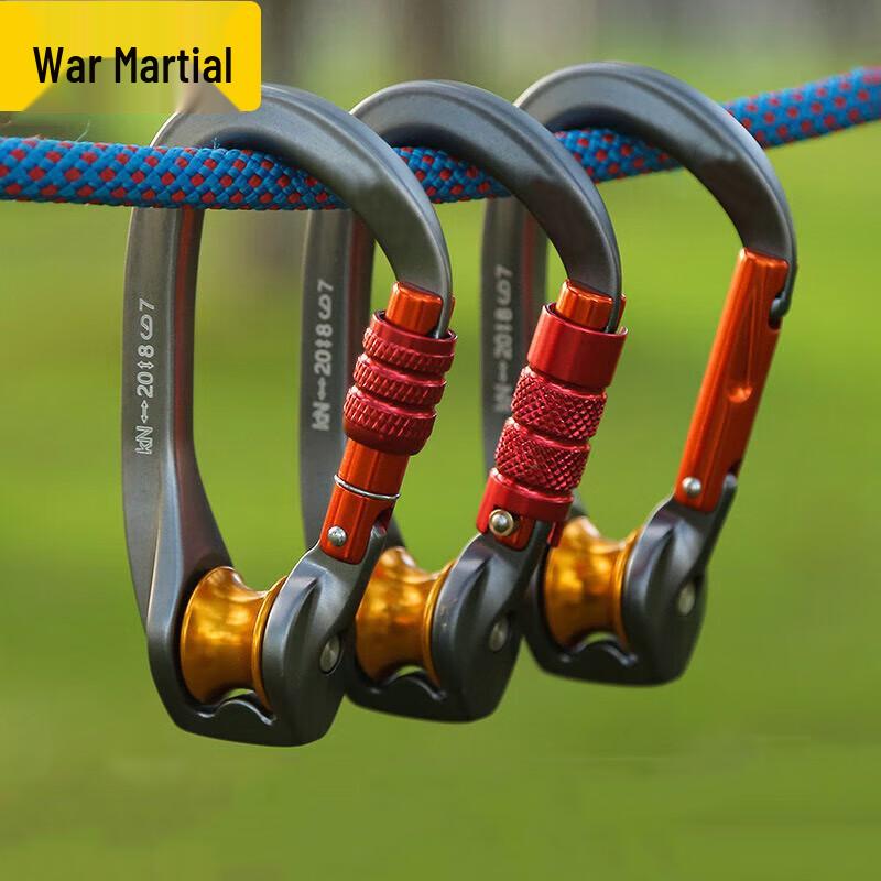 Zhanwu Outdoor Klettersicherheitskarabiner & Umlenkrollen-Set