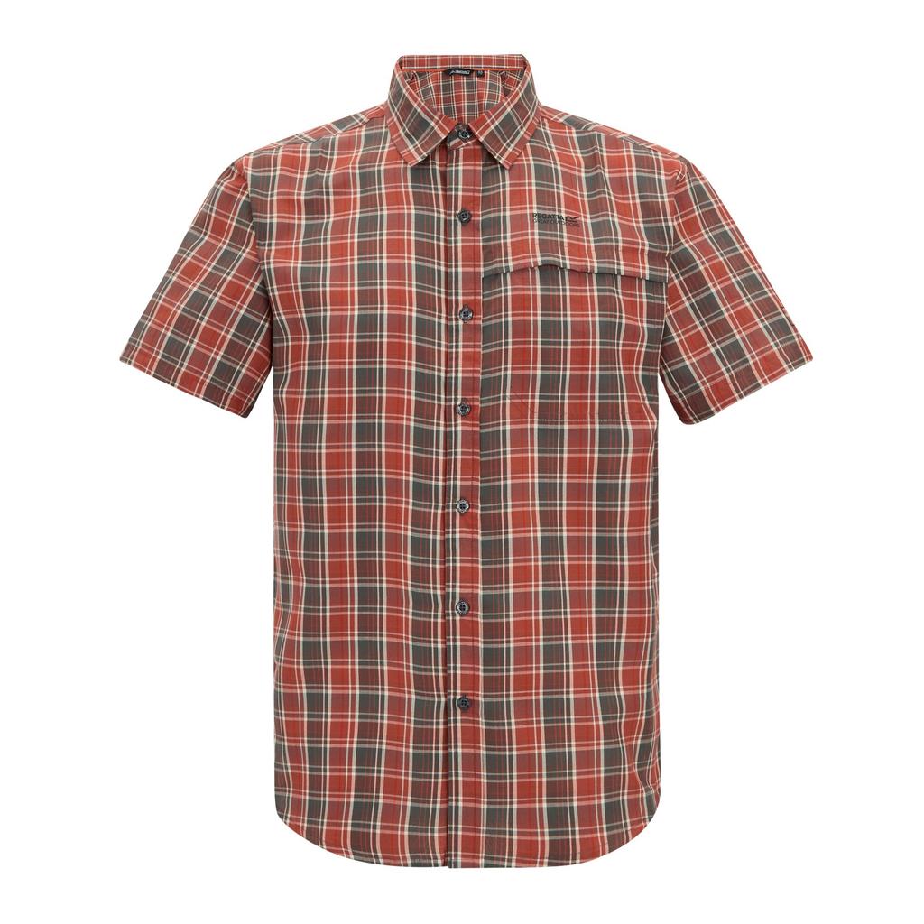 Regatta Mens Mindano Multi Check Short-Sleeved Shirt