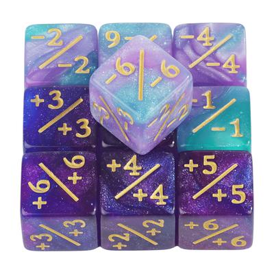Lot de 10 dés compteurs de dés D6 compatibles avec les jeux de cartes, les compétitions, les outils d'enseignement des mathématiques et les accessoires