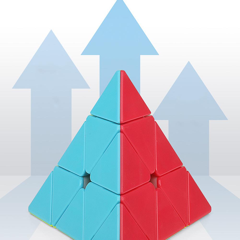 Kunststoff S2 Pyramide Geschwindigkeitswürfel 3x3x3 Dreieck Würfel Puzzle Zauberwürfel Puzzle Spielzeug
