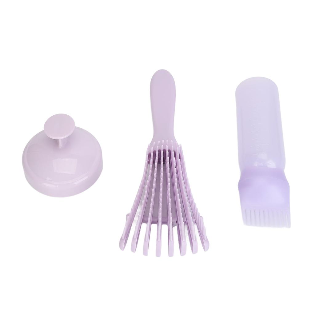 Wurzelkamm Applikatorflasche Kopfhautmassage Paddelbürsten-Set Weiche Borsten für Männer und Frauen