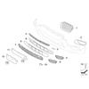 51118038287 51118038288 For BMW X5 E70 M-Sport 2007- 1PCS Side Front Bumper Grille Fog Light Cover Grille Car Accessories