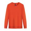 Autumn and Winter Fleece Round Neck Hoodie, Casual and Fashionable Long Sleeved Top, Trendy Brand Solid Color Unisex, Thick and Warm