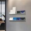 2 Pieces WallMounted Card Organizer with Dividers Transparent Clear Acrylic Business Rack
