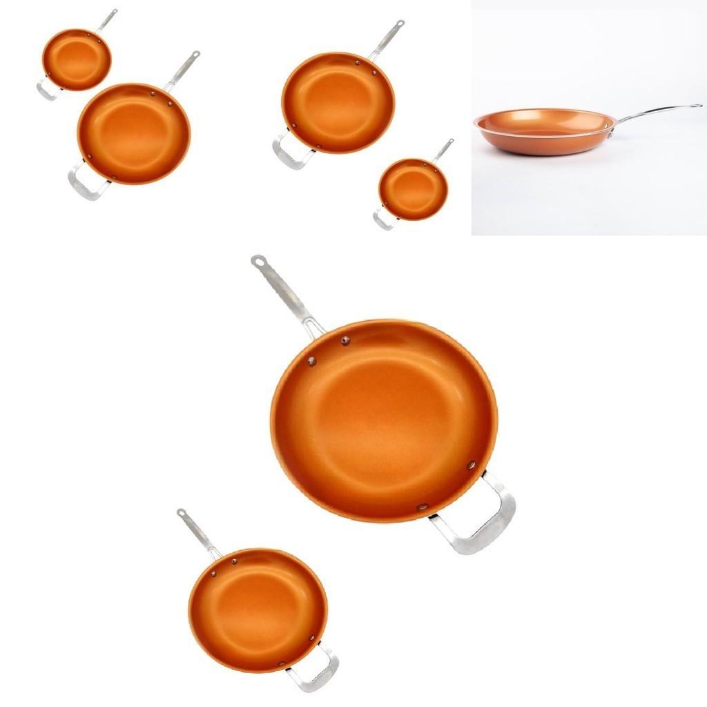 Durable Copper Non-stick Pan With Multi-size Options