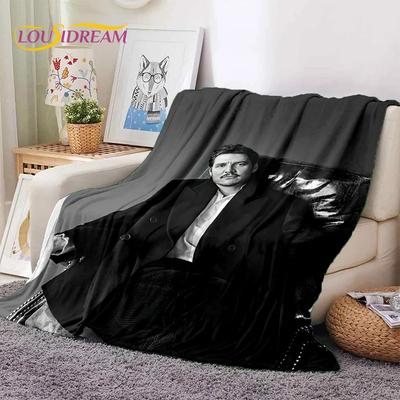 D Jose Pedro Pascal Soft Throw Blanket Warm Cozy for Picnic Bed Sofa Home Bedroom Gift