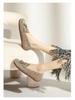 2025 Damen Echtleder Quasten Rutschfeste Slipper – Lässige Slip-on Umstandsschuhe