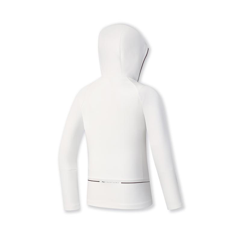 Fila Versatile Daily Zip-Up Hoodie Women Tops Bright-White A51W513501FWT