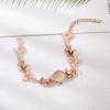Fashion Trend Dazzling Leaves Bracelet Rose Gold Bracelet Personality Female Accessories KTJ