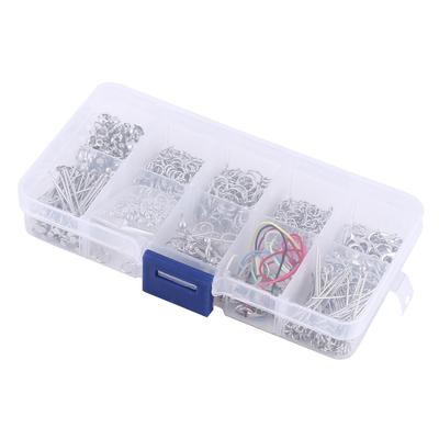 Conjunto de Kits para Fazer Bijuterias Alfinetes de Cabeça Corrente Contas Acessórios de Artesanato Com Caixa