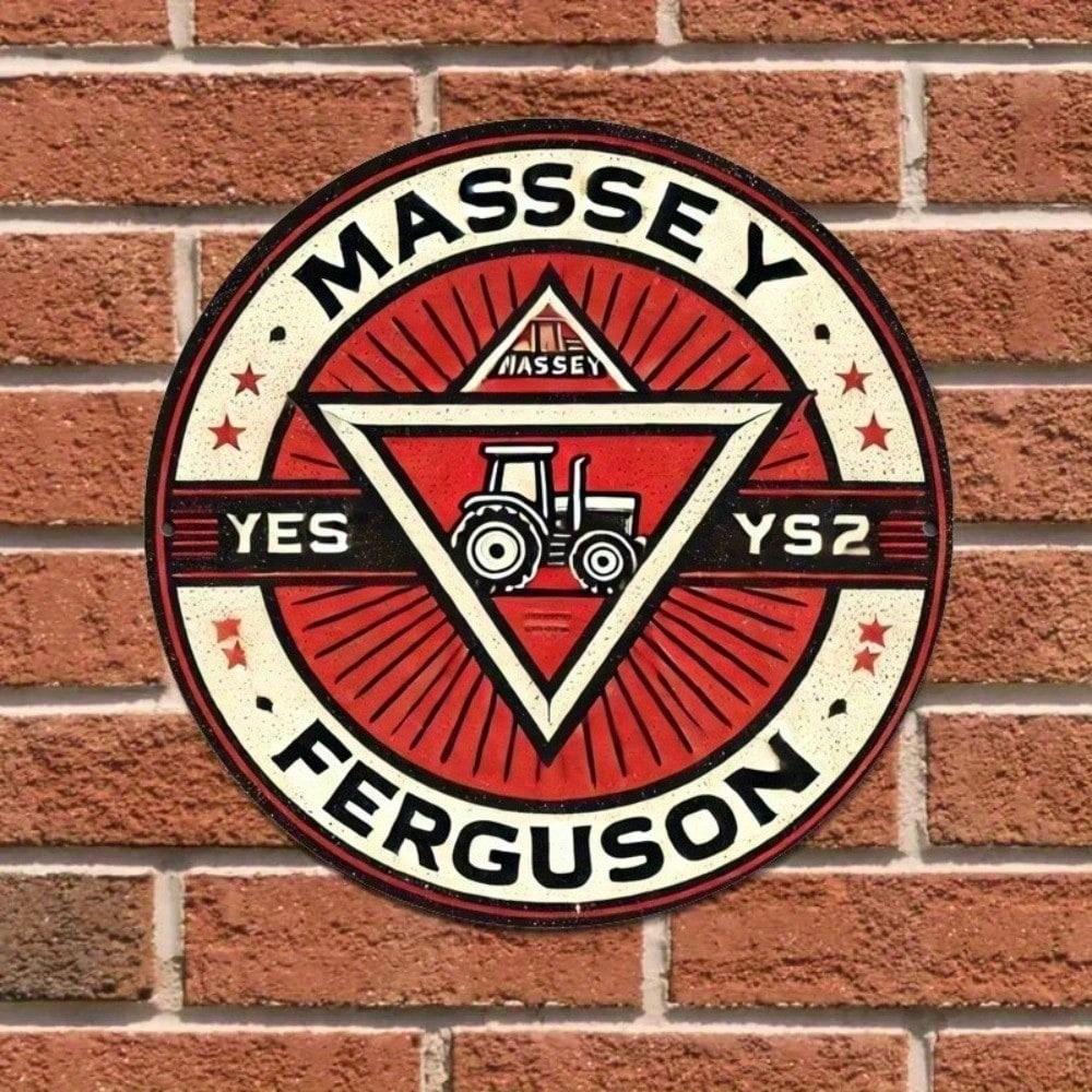

Vintage Massey Ferguson Tractor Metal Sign 8x8 Inch Rustic Aluminum Tin Plate for Garage Man Cave Wall Decor Farmhouse Bar різнокольоровий