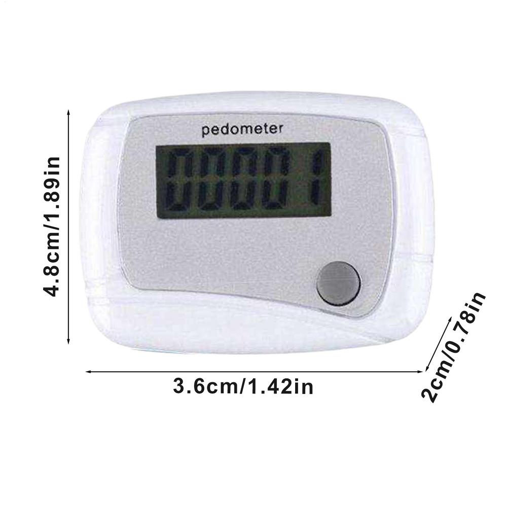 Pocket Pedometer Mile Counter For Walking Digital LCD Pedometer Daily Target Monitor For Sports Travel Adventures Swimming