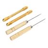 2pcs Doll Hair Rooting Holders with 10pcs 0.6mm Needle DIY Doll Hair Reroot Making Tool with Awl