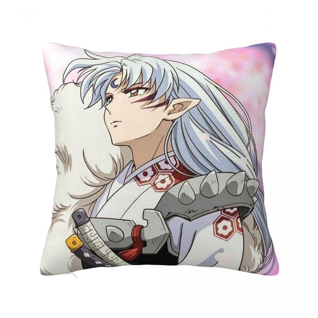 Anime Inuyasha Square Pillowcase Cushion Cover Pillow Case Throw Pillow Cover for Home Sofa Living Room