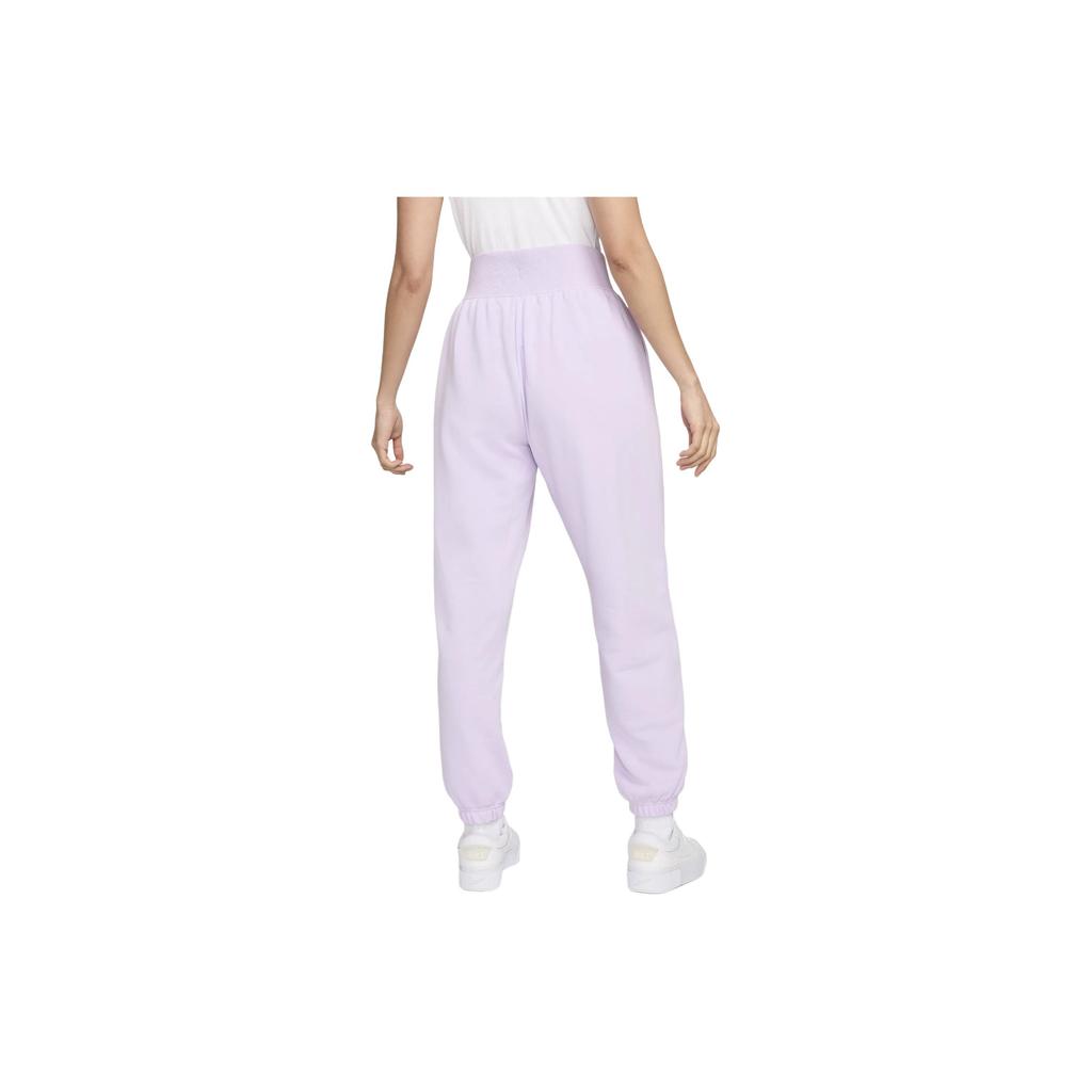 Nike Sportswear Phoenix Fleece Solid High-Waisted Drawstring Casual Jogger Pants Women Bottoms Light-Purple FZ7204-511