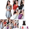 Sexy Lace Women Night Dress Nightwear Mini Deep V Straps Skirts Sleepwear Silk