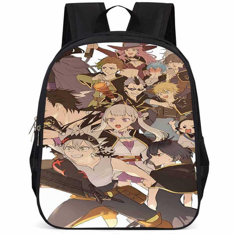 Sac à dos Black Clover 15 pouces Grande capacité Léger Tissu Oxford Pour Enfants