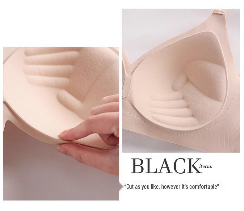 Women’s Seamless Push-Up Bra: Enhances Smaller Bust, Side Support, Anti-Sagging, Wirefree