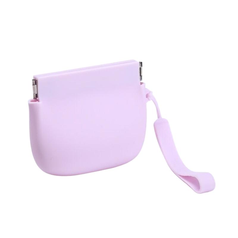 

Силиконовый кошелек для монет брелок маленький силиконовый чехол чехол для проводных наушников 10X8 см/3,94X3,15 дюйма кошелек для монет силиконовое хранилище светло-фиолетовый
