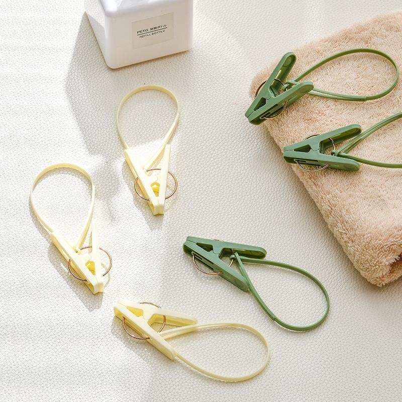 12-Pack Hook Clip Clothes Hanger Household Clothesline Strong Small Windproof Clips For Drying Clothes Socks And Underwear