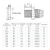 Waterproof Cable Gland Black Plastic Seal Joint Nylon PG29 PG36 PG42 PG48 PG63 IP68 White Cable Fixing Nylon Connector