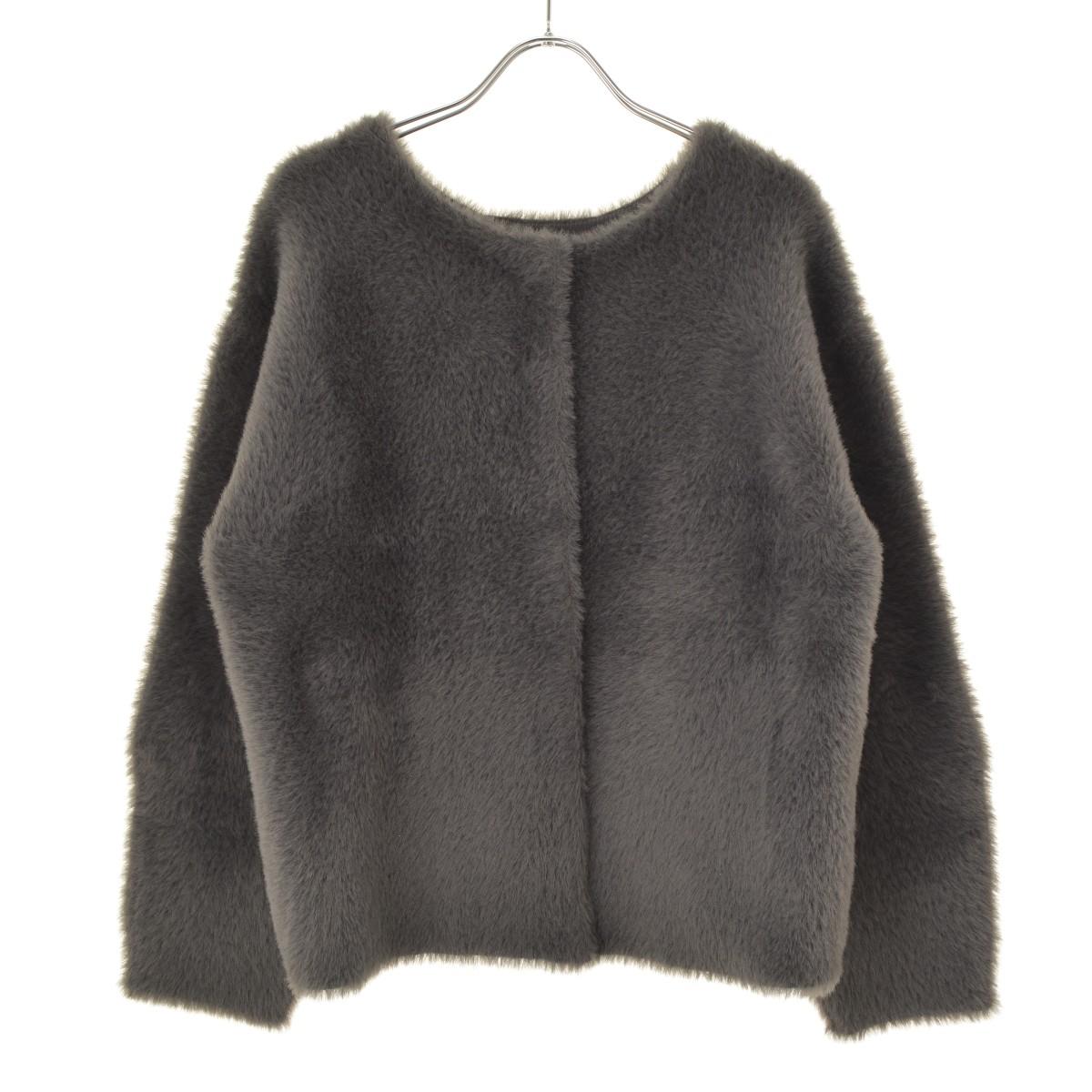 [Used] PLS+T / Plaste 12-3403005 Feather yarn 2WAY long sleeve cardigan [cacgacch-l]
