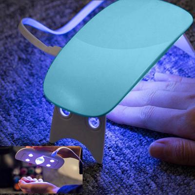 Usb conduziu a lâmpada de terapia de luz droger polonês máquina para curar a arte do gel do prego 6w uv conduziu a lâmpada secador de unhas