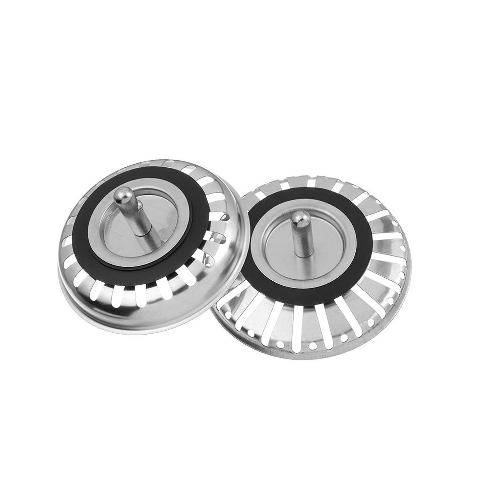 Steel Dish basin cover Kitchen Tools Water Stopper Filter Plug Sink Strainer Basket Drainer