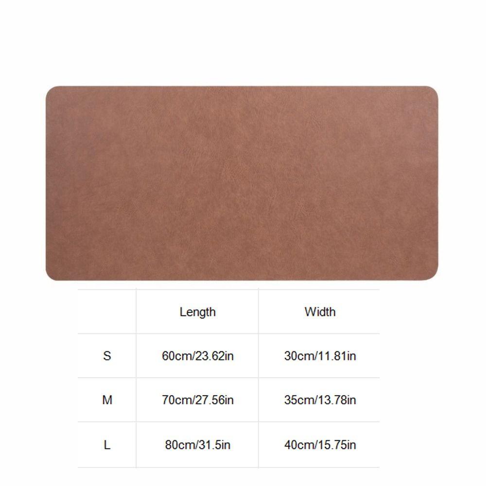 Cowhide Texture Computer Mat Double-Sided Mouse Pad Office Stationery Writing Mat  Study