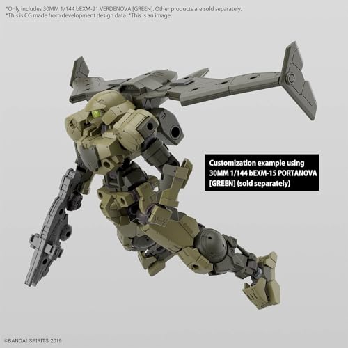1/144 Scale Verde Nova Model Kit - Pre-Colored Robot Plastic Model (Green)