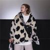 Light New Love Stand Neck Long Sleeve Fur Jacket Autumn and Winter Loose Plush Jacket