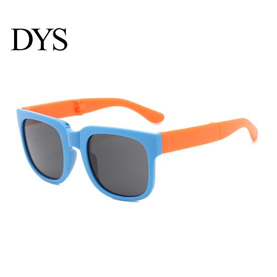 Kids Glasses UV400 Foldable Polarized Lens Sunglasses Lovely Square Frame Boys Girls Fashion Accessories Stylish