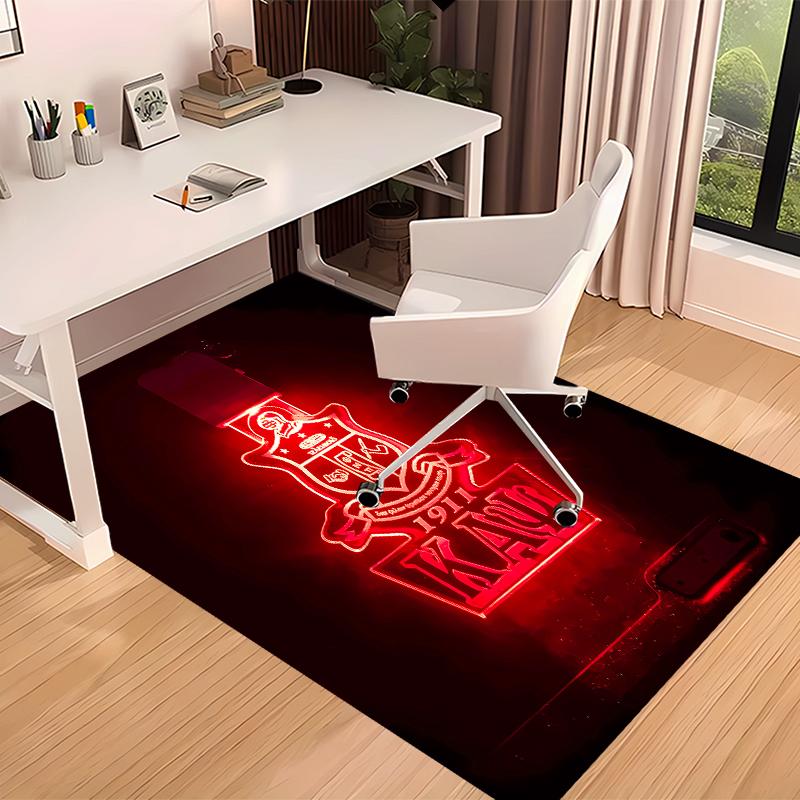 1pc Kappa Alpha Psi Print Area Rug - Soft, Washable Non-Slip Indoor Mat for Office Chairs, Living Room, Home Office Decorative Rug